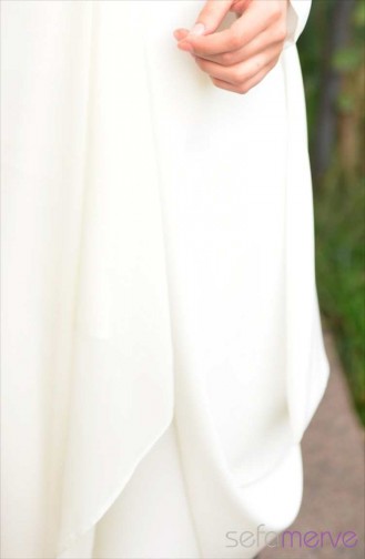 Racsha Uzun Tunik 58052-01 Ekru