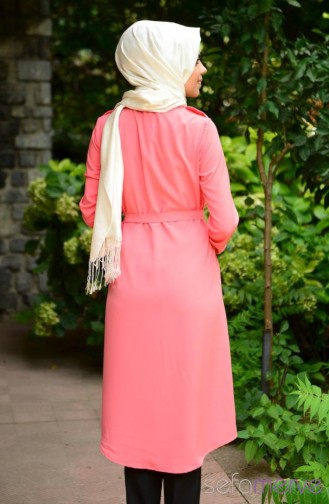 Safiye Ekiz Tesettür Tunik 77058-01 Mercan