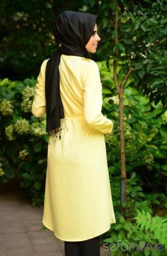 Safiye Ekiz Tesettür Tunik 77058-02 Sarı
