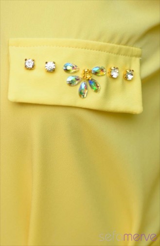 Safiye Ekiz Tesettür Tunik 77058-02 Sarı