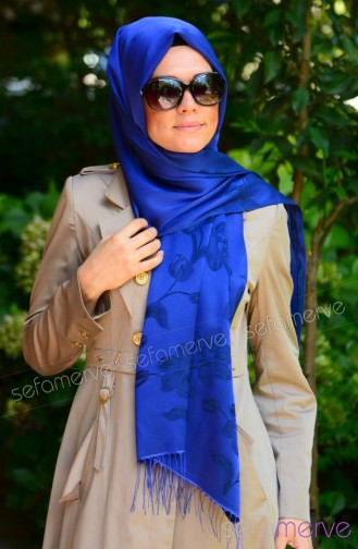 Sunway Emine Shawl 10 Saxon Blue Navy Blue 10