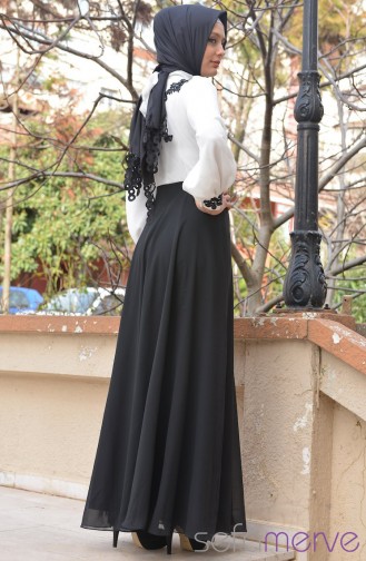 Sefamerve Abiye Elbiseler 1054-01 Siyah