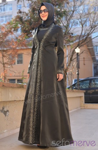 Sefamerve Hürrem Abiye Elbiseler 910-03 Siyah
