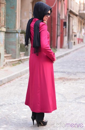 Yeni Sezon Yazlık Şükran Pardesü Kap 35512-03 Bordo