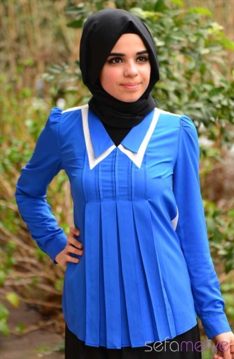 Sefamerve Bluz GLY 140603-07 Saks