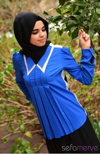 Sefamerve Bluz GLY 140603-07 Saks