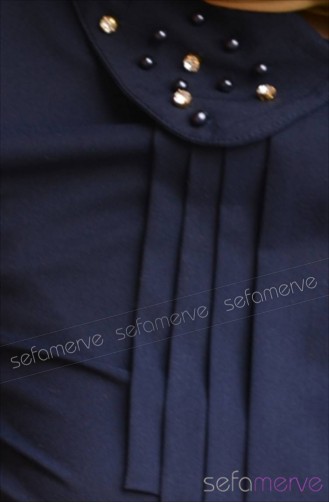 Navy Blue Blouse 14Y.6734-04
