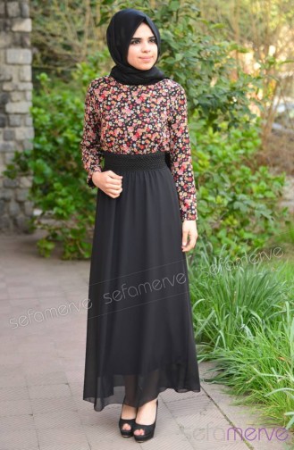 Hijab Dress 7122-02 Black 7122-02