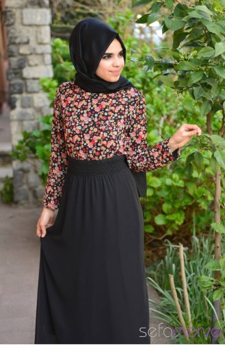 Hijab Dress 7122-02 Black 7122-02