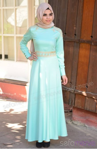 NKCL Hijab Dress 6269P-03 Mint Green 6969P-03
