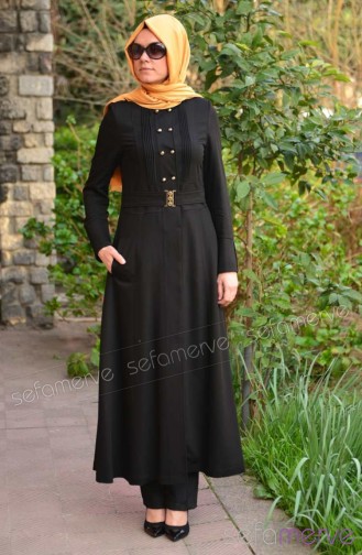 Miss Yağmur Yazlık Pardesü 6112-02 Siyah