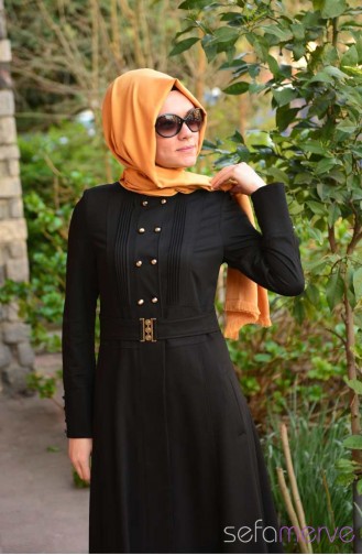 Miss Yağmur Yazlık Pardesü 6112-02 Siyah