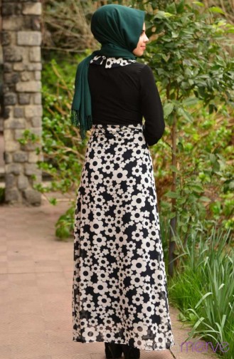 Black İslamitische Jurk 5275-02
