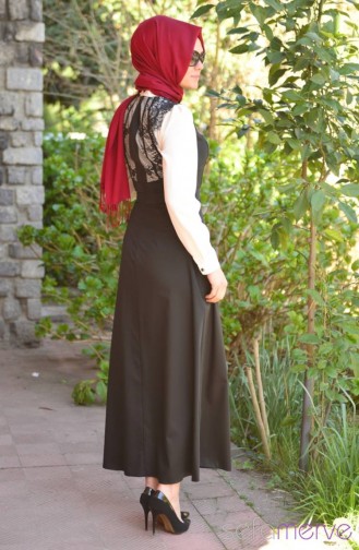 Sumerly ZRF Hıjab Dress 9028-03 White 9028-03
