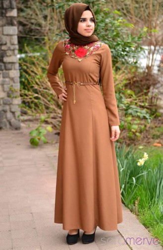 NKCL Hijab Dress 6276DK-02 Light Brown 6276DK-02