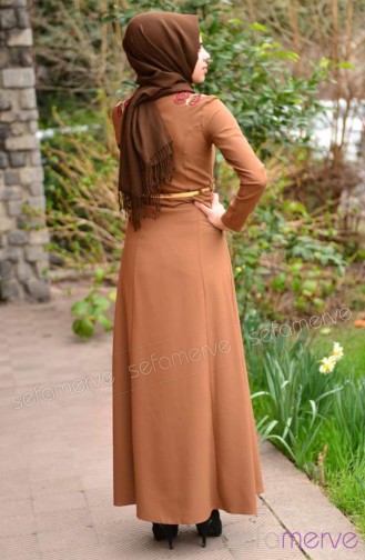 NKCL Hijab Dress 6276DK-02 Light Brown 6276DK-02