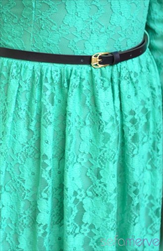 Sefamerve Combination Dress GLY 140813-02 Mint Green 140813-02