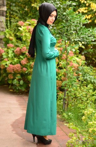 Green İslamitische Jurk 5069-01