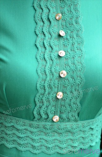 Green İslamitische Jurk 5069-01