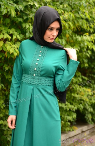 Green İslamitische Jurk 5069-01