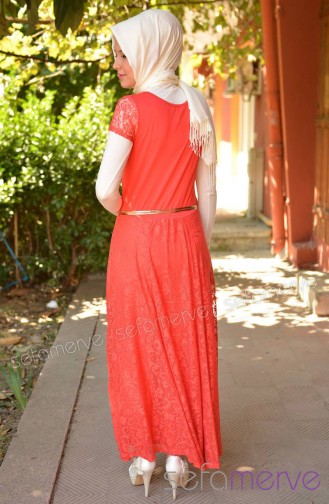 Yazlık Elbiseler 213390-03 Mercan
