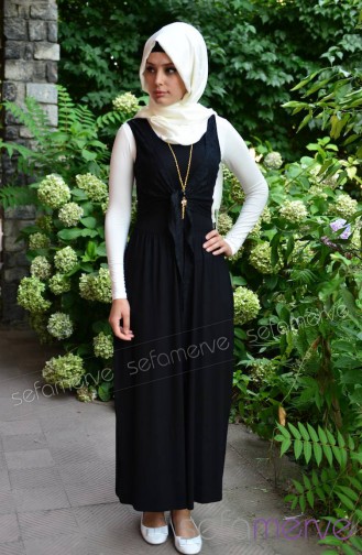 Yazlık Elbiseler 213389-01 Siyah