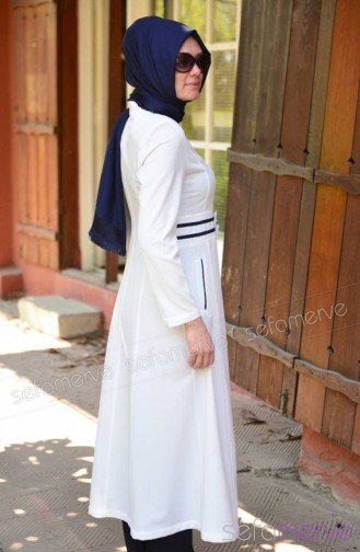 Miss Yağmur Yazlık Pardesü 6182U-06 Beyaz