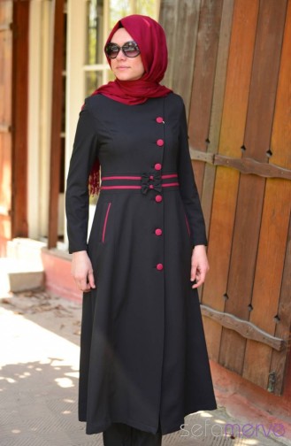 Miss Yağmur Yazlık Pardesü 6182U-07 Siyah