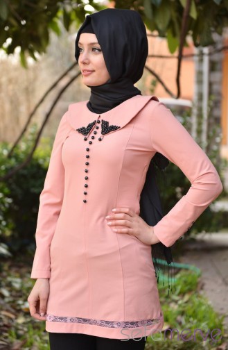 Sefamerve Kombin Bluz GLY 0218-10 Somon