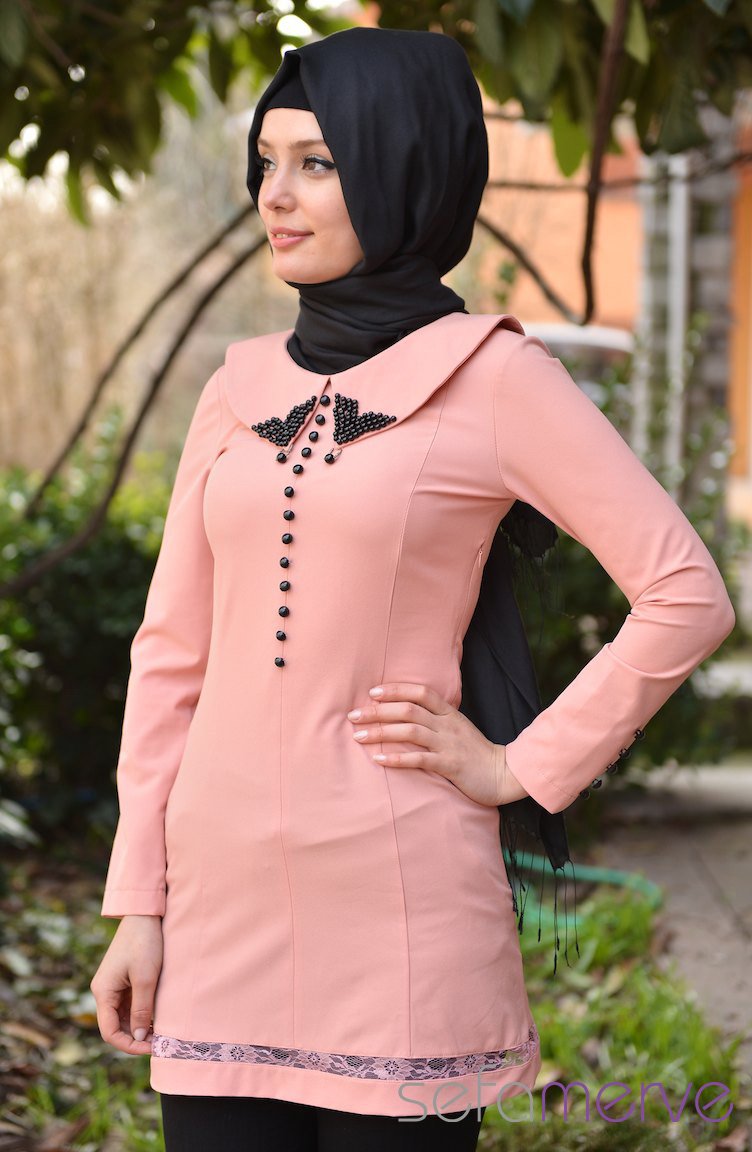 Sefamerve Kombin Bluz GLY 0218-10 Somon