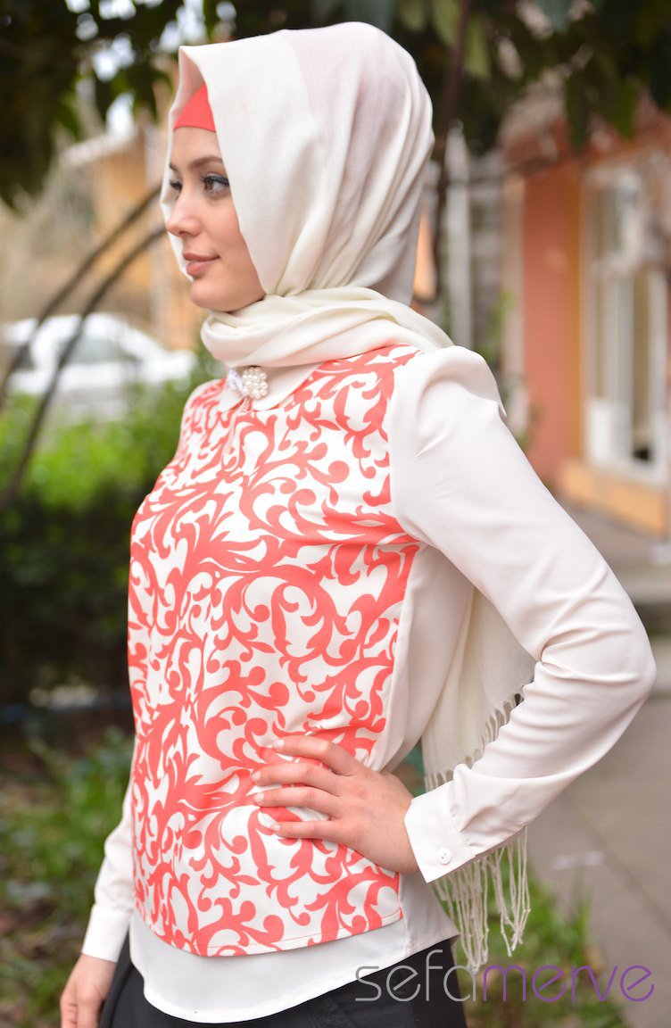 Coral Blouse 1010-02