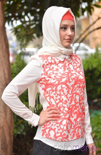 Coral Blouse 1010-02