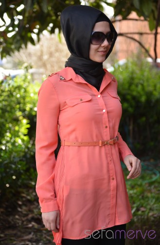 Sefamerve Kombin Tunik GLY 2010-02 Mercan