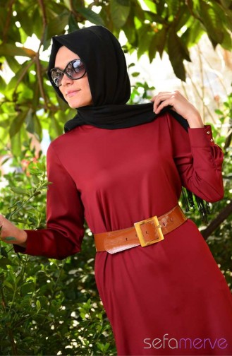 Long Tunic ALD 50198-05 Claret Red 50198-05
