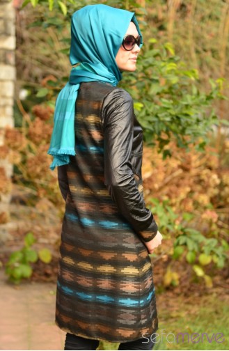 ZemZem Tunic Models 0620-02 Turquoise 0620-02
