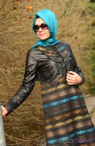 ZemZem Tunic Models 0620-02 Turquoise 0620-02