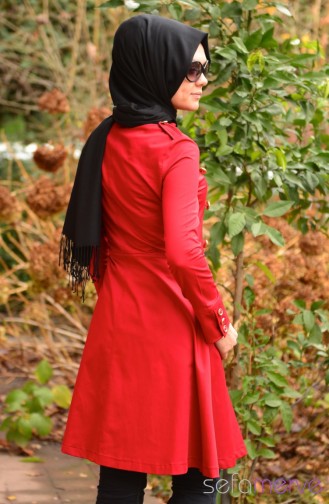 Tesettür Tunik Zernişan 4102-04 Bordo