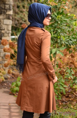 Tesettür Tunik Zernişan 4102-03 Taba