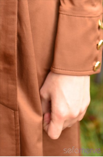 Tesettür Tunik Zernişan 4102-03 Taba