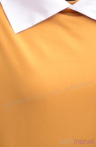 Plain Long Tunic 7744-02 Saffron 7744-02