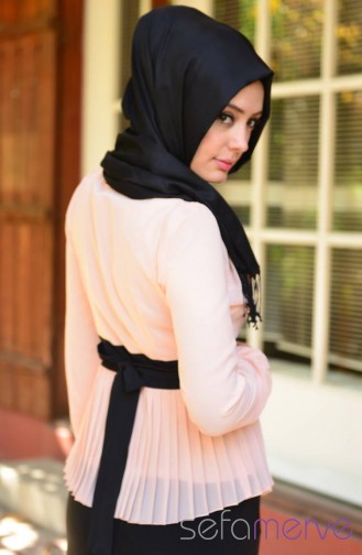 Sefamerve Kombin Bluz GLY 0102-09 Somon