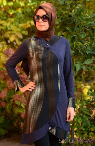 Navy Blue Tuniek 0553-05