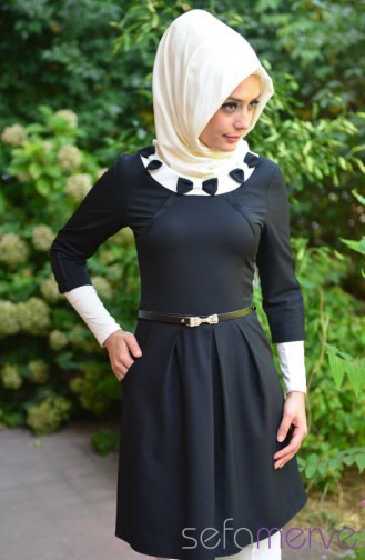 Sefamerve Kombin Tunik GLY 0307-01 Siyah