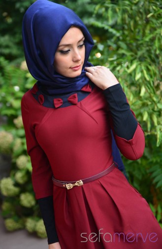 Sefamerve Kombin Tunik GLY 0307-03 Bordo