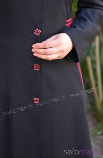 Miss Yağmur Coat 7015-06 Black 7015-06