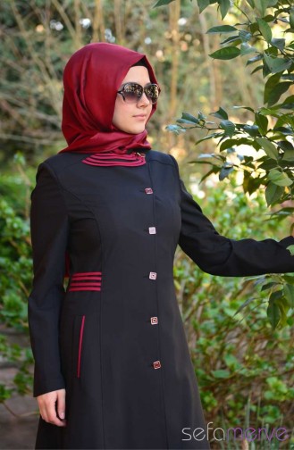 Miss Yağmur Coat 7015-06 Black 7015-06