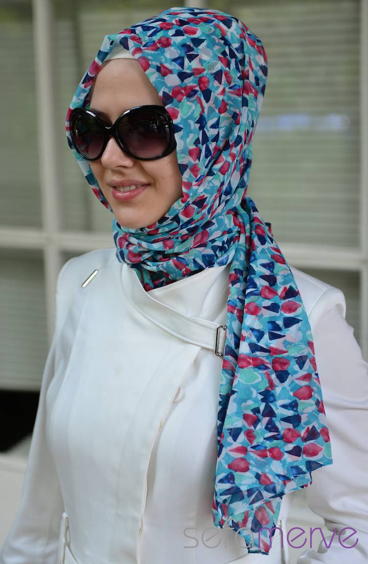 Turquoise Sjaal 03