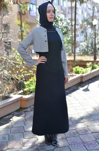 Selviler Kombin Elbise 4088-02 Beyaz