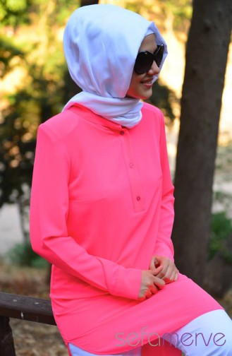 Buttons Plain Tunic 8110-05 Pink 8110-05