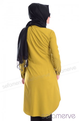 Tesettür Tunik Zernişan 4315-01 Fistik Yeşili